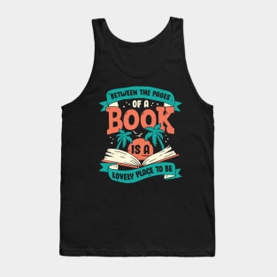 Book Reader Reading Lover Gift Tank Top